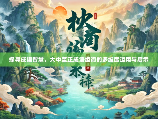 探寻成语智慧，大中至正成语组词的多维度运用与启示