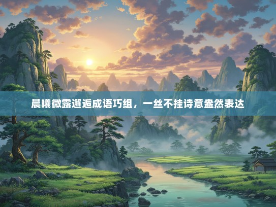 晨曦微露邂逅成语巧组，一丝不挂诗意盎然表达